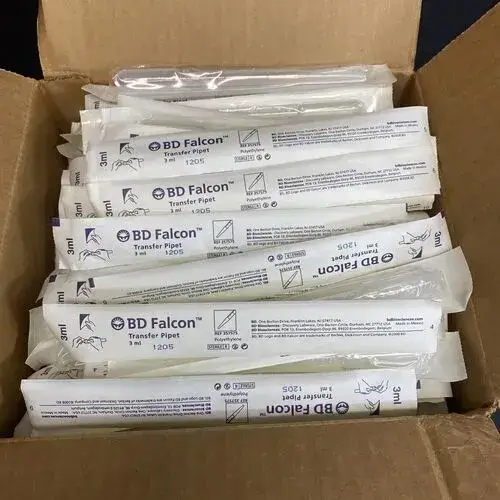 Falcon 3 mL Transfer Pipet Product No 357575 Polyethylene with Graduations Individually Packed Sterile for IVF Lab Uses by Corning